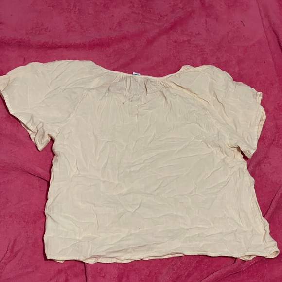 Flutter sleeve embroidered swing blouse - Picture 4 of 4